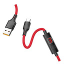USB кабель Hoco S13 Central control, красный, Type-C, 1.2 м.