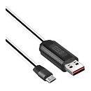 USB кабель Hoco U29 LED Dislayed Timing, microUSB, 1 м., білий