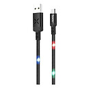 USB кабель Hoco U63 Spirit, черный, microUSB, 1.2 м.