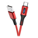 USB кабель Hoco U79 Admirable Smart Power, microUSB, 1,2 м., червоний