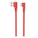 USB кабель Hoco U83 Puissant, красный, microUSB, 1.2 м.