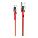 USB кабель Hoco U89 Safeness, червоний, microUSB, 1,2 м.