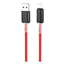 USB кабель Hoco X48 Soft, microUSB, 1 м., червоний