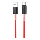 USB кабель Hoco X48 Soft, Type-C, 1 м., червоний