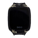 Дисплей (экран) под китайские часы 360 Mobile Smart Watch W702 X1, FPC-HSB013A009-A1, с сенсорным стеклом, черный