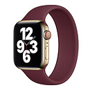 Ремешок Apple Watch 38 / Watch 40, Band Silicone Mono, бордовый, M