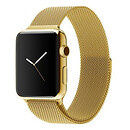 Ремешок Apple Watch 44, Milanese loop, золотой