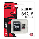 Карта памяти Kingston Canvas Select Plus A1 microSDXC UHS-1, 64 Гб.