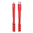 USB кабель Hoco U78, microUSB, 1.2 м., красный