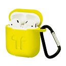 Чехол (накладка) Apple AirPods, Ultra Thin Silicone Case, желтый