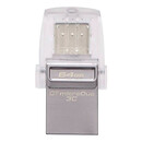 USB Flash Kingston DTDUO3C DT MicroDuo 3C, 64 Гб., срібний