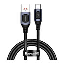 USB кабель Baseus CATSS-A0G Flash Multiple Fast Charge Protocols, сірий, Type-C, 1 м.