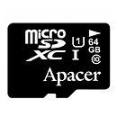Карта пам'яті microSDXC Apacer UHS-1, 64 Гб.