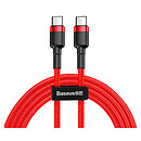 USB кабель Baseus CATKLF-G09 Cafule, Type-C, 1.0 м., красный
