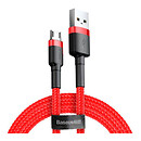 USB кабель Baseus CAMKLF-C09 Cafule, microUSB, червоний, 2,0 м.