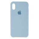 Чехол (накладка) Apple iPhone X / iPhone XS, Original Soft Case, голубой