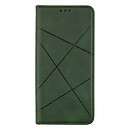 Чехол (книжка) Huawei P Smart 2021, Business Leather, зеленый
