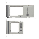 Держатель SIM карты Samsung A530 Galaxy A8 / A730 Galaxy A8 Plus, с разъемом на карту памяти, серый