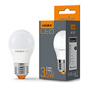 LED лампочка VIDEX G45e, E27, 3.5 Вт, 4100 K