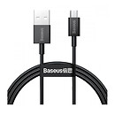 USB кабель Baseus Superior Series Fast Charging, microUSB, чорний, 1 м.