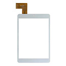 Тачскрин (сенсор) под китайский планшет E-C8037-02, белый, 45 пин, 131 х 196 мм., 8.0 inch