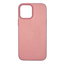 Чохол (накладка) Apple iPhone 12 / iPhone 12 Pro, MagSafe Leather Case, рожевий