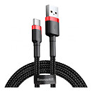 USB кабель Baseus CATKLF-U91 Cafule, Type-C, чорний, 3 м.
