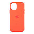 Чохол (накладка) Apple iPhone 12 / iPhone 12 Pro, MagSafe Silicone Case, помаранчевий