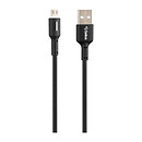 USB кабель Gelius Pro GP-UC100 Lumin Lamp, microUSB, 1 м., чорний