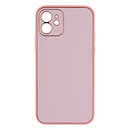 Чохол (накладка) Apple iPhone 12, Leather Gold, рожевий