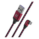 USB кабель Momax DA15R Play Gaming Cable I-Shape, Type-C, 1.2 м., красный