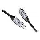 USB кабель Baseus CATCY-C0G C-Video Functional Notebook Cable, Type-C, сірий, 1,2 м.