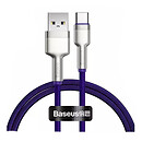 USB кабель Baseus CATJK-A05 Cafule Series Metal, Type-C, фиолетовый, 1.0 м.