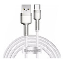 USB кабель Baseus CATJK-B02 Cafule Series Metal, Type-C, білий, 2,0 м.