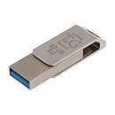 USB Flash T&G Metal 008 2 в 1, серебряный, 32 Гб.