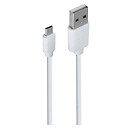 USB кабель Borofone BX55 Harmony Silicone, microUSB, білий