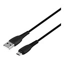 USB кабель XO NB-P163, microUSB, чорний