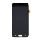 Дисплей (экран) Samsung J320 Galaxy J3 Duos, с сенсорным стеклом, без рамки, OLED, черный