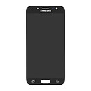 Дисплей (экран) Samsung J730 Galaxy J7, с сенсорным стеклом, без рамки, IPS, черный