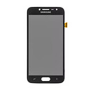 Дисплей (экран) Samsung J250 Galaxy J2, с сенсорным стеклом, без рамки, Super Amoled, черный
