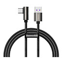USB кабель Baseus CATCS-01 Elbow, Type-C, чорний, 1 м.