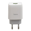 СЗУ Hoco C72Q Glorious + QC3.0, 3.0 A, белый