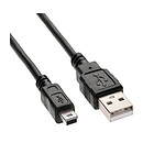 USB кабель, MiniUSB, 1 м., чорний