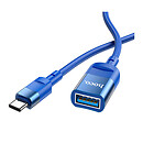 USB кабель Hoco U107, Type-C, 1.0 м., синий