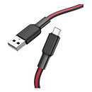 USB кабель Hoco X69, microUSB, червоний, 1 м.