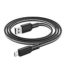 USB кабель Hoco X69, microUSB, черный, 1.0 м.