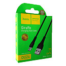 USB кабель Hoco DU24 Giraffe, microUSB, 1 м., чорний