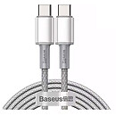 USB кабель Baseus CATGD-A02 High Density Braided, Type-C, 2.0 м., белый