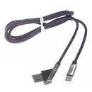 USB кабель Konfulon S69, Type-C, 1 м., синій