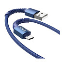 USB кабель Hoco X71, microUSB, 1. м., чорний
